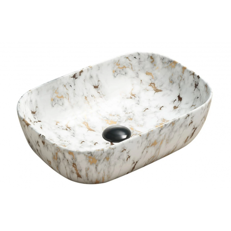 Умивальник (раковина) MEXEN RITA WHITE MARBLE MATT накладний