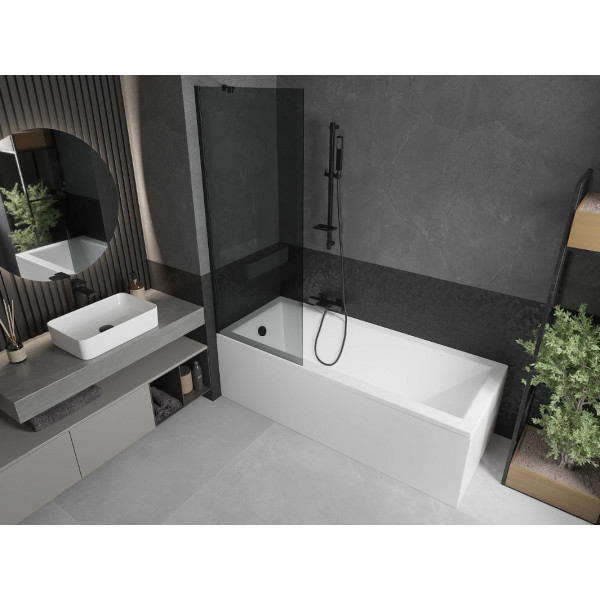 Шторка для ванни MEXEN NEXT 70 GRAPHITE BLACK постійна