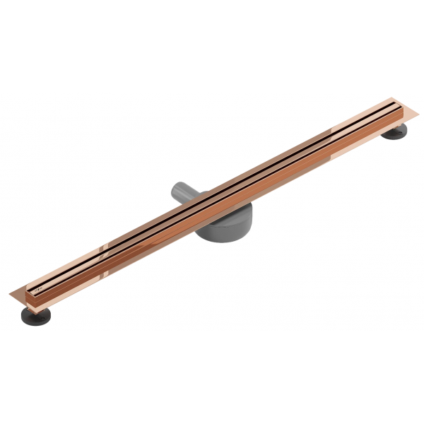 Трап для душу MEXEN FLAT 80 SLIM ROSE GOLD 360 ° золото рожеве