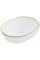 Умивальник (раковина) MEXEN VIKI WHITE GOLD EDGE накладний