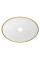 Умивальник (раковина) MEXEN ELZA WHITE GOLD EDGE накладний *