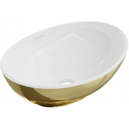 Умивальник (раковина) MEXEN ELZA GOLD WHITE накладний