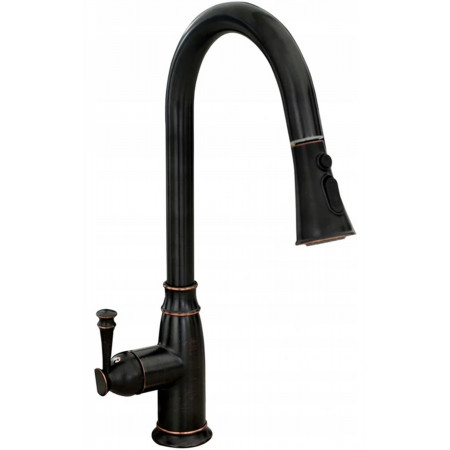 Змішувач для кухні REA DECO OLD BLACK чорний