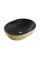 Умивальник (раковина) MEXEN VIKI GOLD BLACK MATT накладний