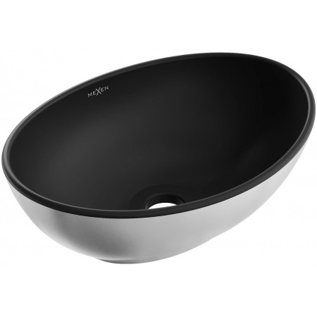 Умивальник (раковина) MEXEN ELZA SILVER BLACK MATT накладний