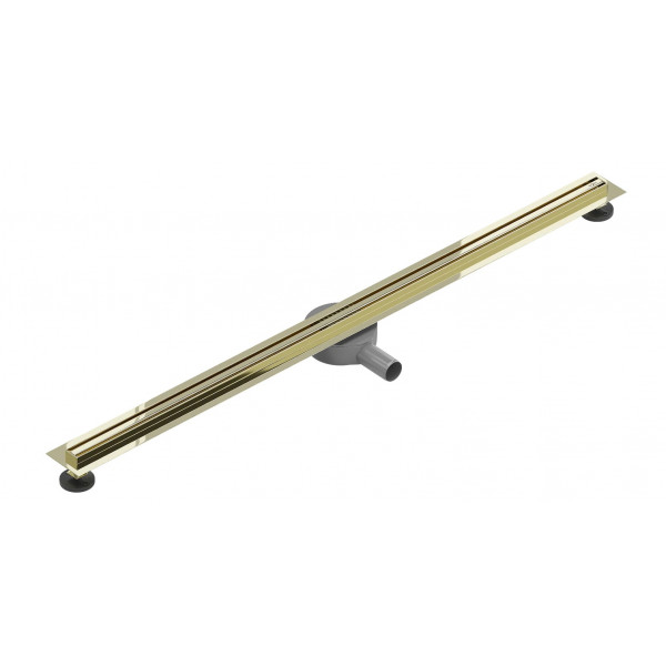 Трап для душу MEXEN FLAT 140 SLIM GOLD 360 ° золотий