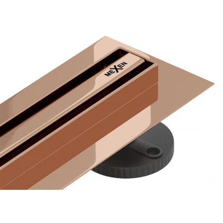 Трап для душу MEXEN FLAT 70 SLIM ROSE GOLD 360 ° золото рожеве
