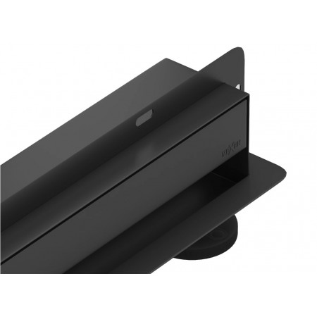 Трап для душу MEXEN FLAT 70 WALL BLACK 2в1 настінний чорний