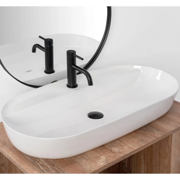Умивальник (раковина) REA AURA 81 WHITE накладний