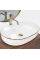 Умивальник (раковина) REA CLEO 61 WHITE GOLD EDGE накладний
