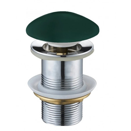 Донний клапан для раковини MEXEN CLICK-CLACK DARK GREEN MATT без переливу *