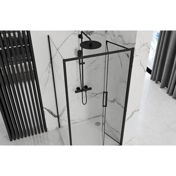 Душова кабіна REA RAPID FOLD 100x80 BLACK