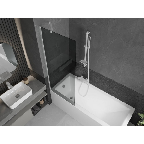 Шторка для ванни MEXEN NEXT 70 GRAPHITE WHITE постійна