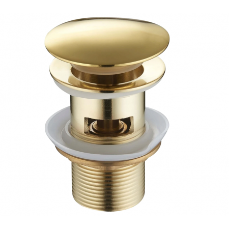 Донний клапан для раковини MEXEN CLICK-CLACK GOLD з переливом *