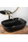 Умивальник (раковина) REA BELINDA BLACK MARBLE MATТ накладний