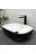 Умивальник (раковина) VBI RAVENNA BLACK WHITE GLOSSY накладний