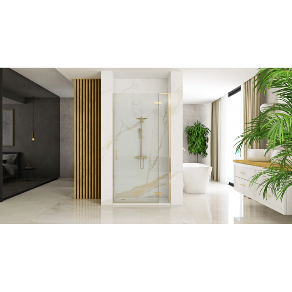 Душові двері REA HUGO 80 BRUSHED GOLD