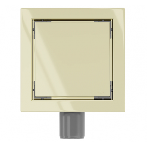 Трап для душу MEXEN FLAT 15х15 GOLD золотий квадратний *