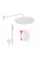 Душова система REA LUNGO WHITE MATT + BOX прихованого монтажу