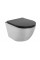 Підвісний унітаз MEXEN LENA BRUSHED SILVER BLACK MATT