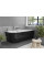 Ванна кутова MEXEN MIA 170x80 BLACK WHITE акрилова права