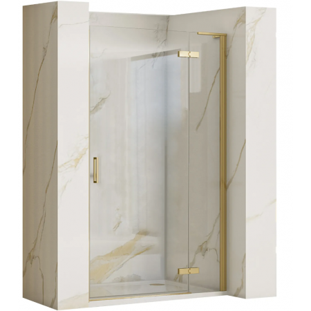 Душові двері REA HUGO 80 BRUSHED GOLD