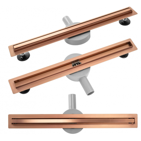 Трап для душу REA NEO 60 SLIM PRO BRUSHED COPPER *
