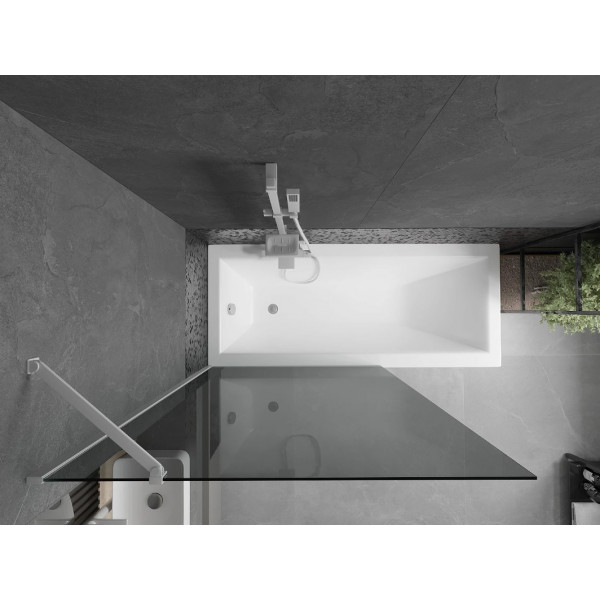 Шторка для ванни MEXEN NEXT 100 GRAPHITE WHITE постійна