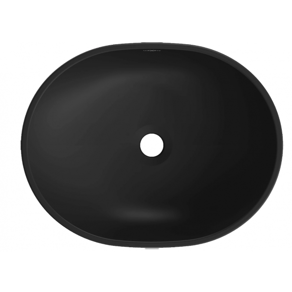 Умивальник (раковина) MEXEN VIKI SILVER BRUSHED BLACK MATT накладний
