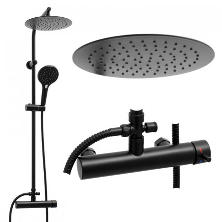 Душовий гарнітур YOKA BERGEN 25 BLACK чорний