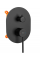 Душова система REA OVAL BLACK + BOX прихованого монтажу