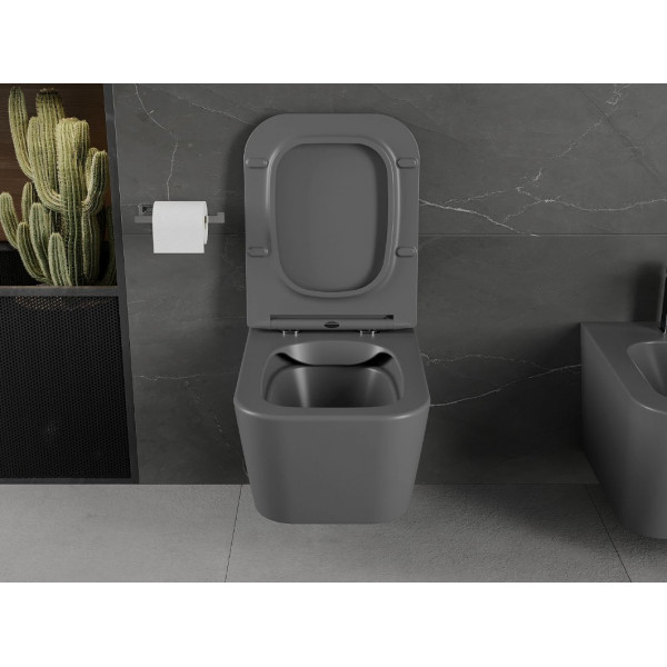 Підвісний унітаз MEXEN MADOX DARK GREY MATT темно-сірий