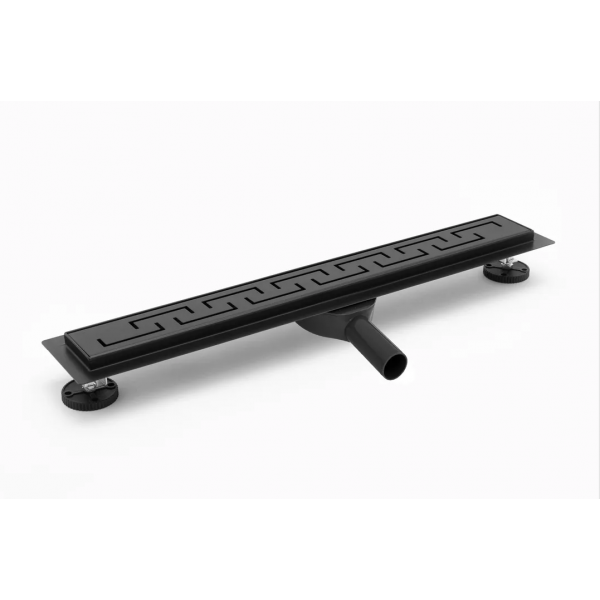 Трап для душу REA GREEK 90 PRO BLACK чорний