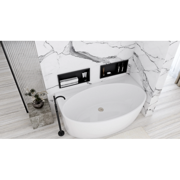 Ванна пристінна REA MALTA 170х88 WHITE акрилова