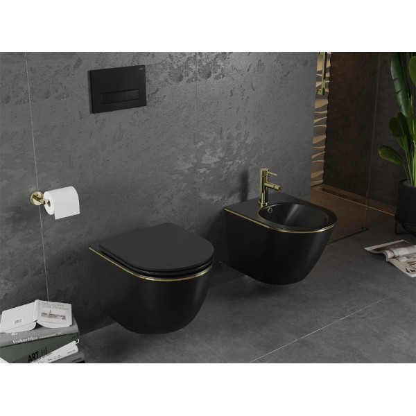 Підвісне біде MEXEN LENA BLACK MATT GOLD EDGE *