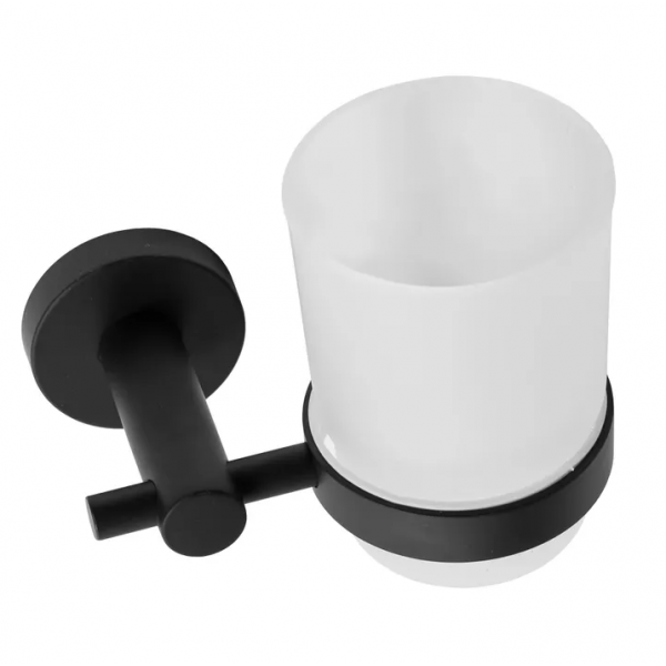 Склянка для зубних щіток REA 322233C BLACK чорний