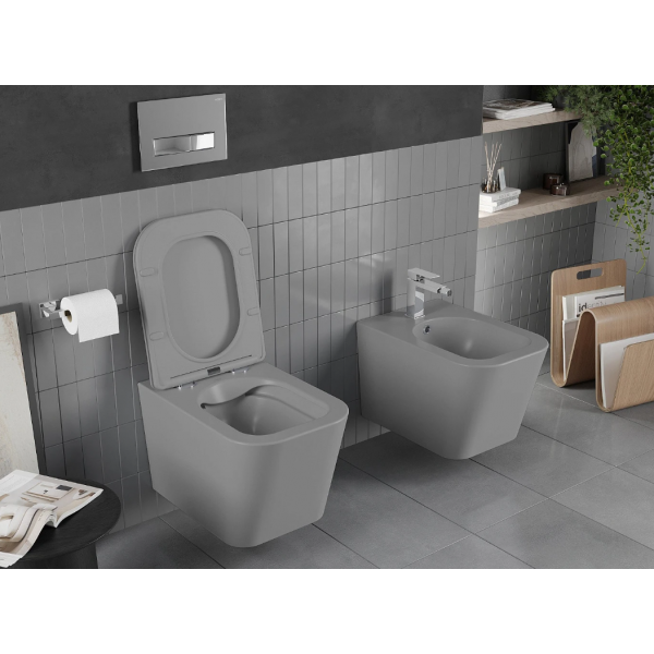 Підвісний унітаз MEXEN TEO LIGHT GREY MATT світло-сірий