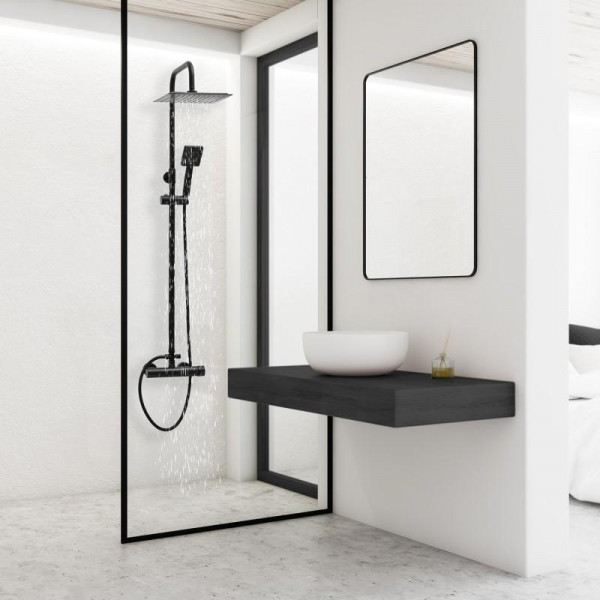 Душовий гарнітур YOKA FLOVA 25 BLACK чорний *
