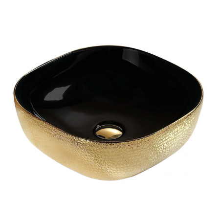 Умивальник (раковина) MEXEN VERA GOLD BLACK із візерунком накладної