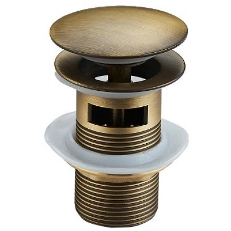 Донний клапан для раковини MEXEN CLICK-CLACK COPPER з переливом