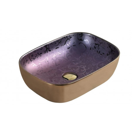 Умивальник (раковина) MEXEN RITA GOLD VIOLET накладний