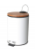 Кошик для сміття YOKA VINI WHITE BAMBOO 3л. для ванної кімнати *