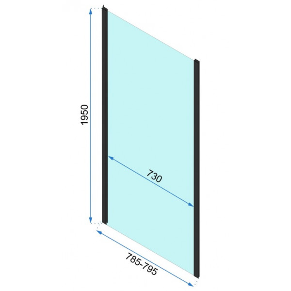 Душова кабіна REA RAPID SLIDE 80x110 BLACK