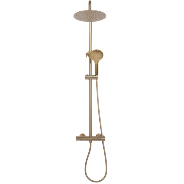 Душовий гарнітур REA VINCENT BRUSHED GOLD матове золото з термостатом