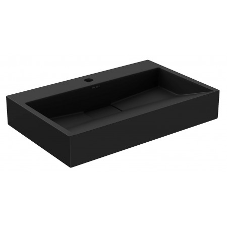 Умивальник (раковина) MEXEN AVA 60 BLACK MATT 1/O накладний підвісний