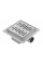 Трап для душу REA LINE 15x15 NICKIEL BRUSHED