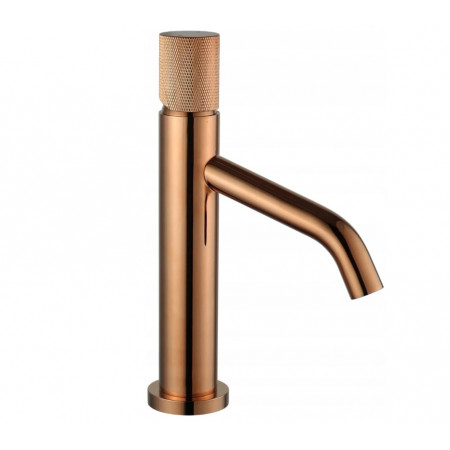 Змішувач для раковини (умивальника) MEXEN RUMBA ONE ROSE GOLD рожеве золото низький