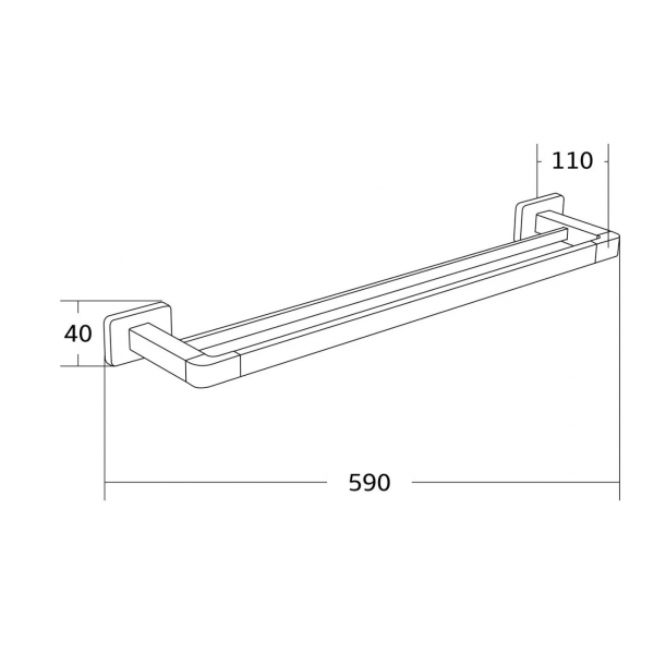 Вішалка для рушників MEXEN ASIS 01 BLACK *