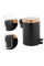 Кошик для сміття YOKA BIN BLACK BAMBOO 3л. для ванної кімнати
