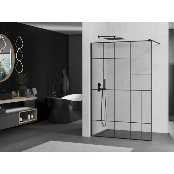 Душова стінка MEXEN KIOTO 80 LOFT-2 BLACK